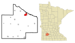 Redwood County Minnesota Incorporated and Unincorporated areas Redwood Falls Highlighted